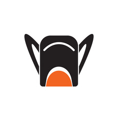 Bag pack logo design template