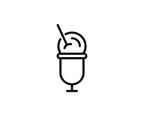 Ice cream line icon