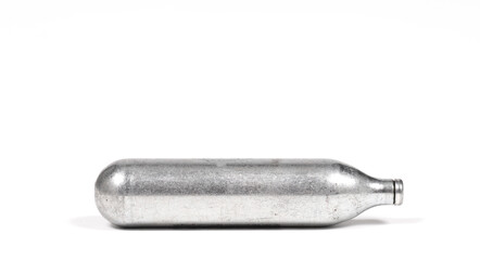 Empty canister of laughing gas