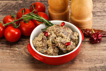 Chicken Liver with cream sauce