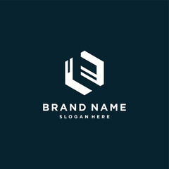 Fototapeta premium Creative initial letter logo design for company or person Premium Vector part 4