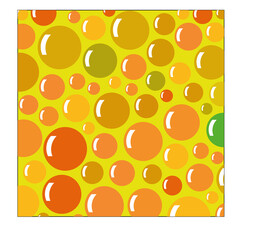 orange bubble, vector illustration for background 