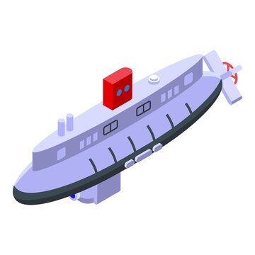 Adventure bathyscaphe icon. Isometric of adventure bathyscaphe vector icon for web design isolated on white background