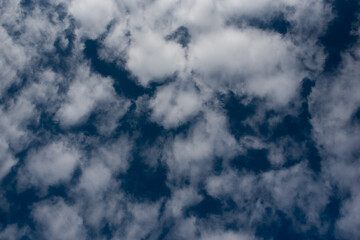 Cloudy sky photographed from a mountain