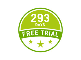 293 days free trial. 293 day Free trial badges