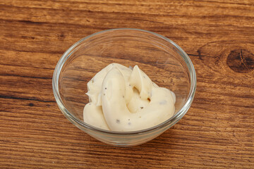 Caesar cream sauce with parmesan and herbs