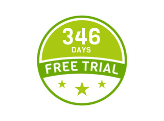 346 days free trial. 346 day Free trial badges