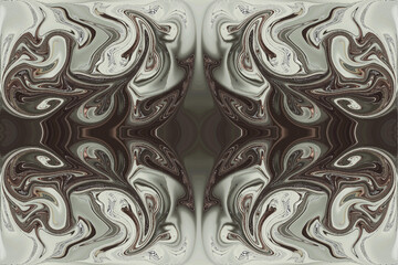 Abstraction in the pure edition and all by applying the color and shape distortion of the layer and its repetition. © Waldemar