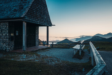 Öffentlicher Pausenplatz in den Chiemgauer Alpen