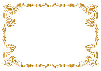 中華　和風　フレーム枠　背景