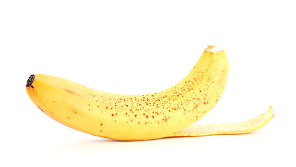 A banana on white background