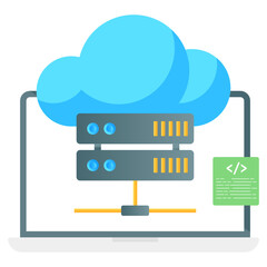 
Editable gradient design of cloud backup vector, online storage 
