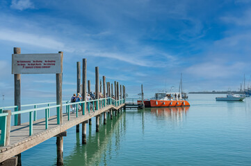 Walvis Bay in Namibia.The Bay is popular in Africa.