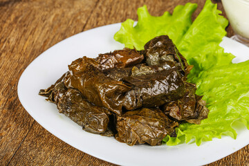 Turkish traditional cuisine - Grape Dolma