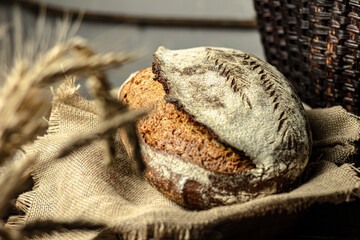 Homemade unleavened bread. Home traditions.
