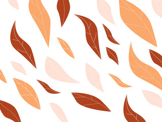 Seamless Autumn Leaves Pattern with Floral and Nature Design