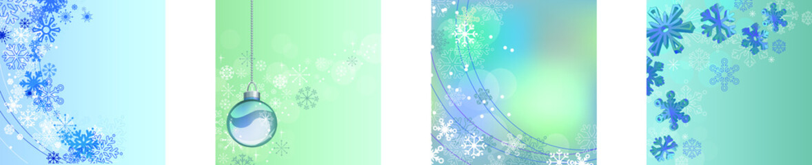 Fototapeta na wymiar Set with different Christmas templates. Festive symbols of winter holiday.