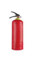 Fire extinguisher safety protection equipment. Isolated on white background.