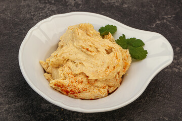 Vegan dietary cusine - humus snack
