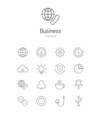 Simple Line Icon 10 : Business