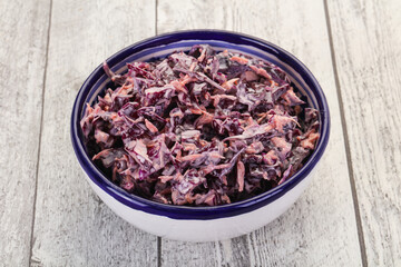 Cole slaw salad with cabbage