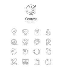Simple Line Icon 02 : Contest