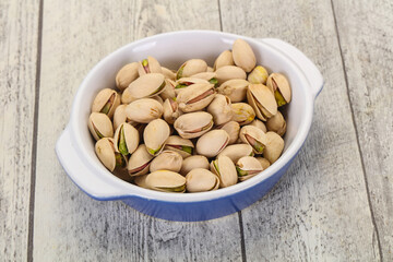 Pistachio nuts heap