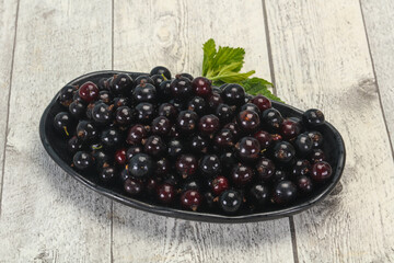 Fresh ripe sweet black currant
