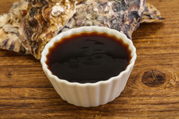 Oyster sauce in the bowl