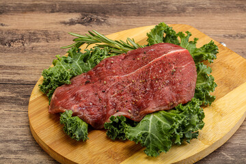 Raw beef steak for grill