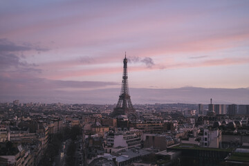 The Eiffel Tower from the Arch of Triumph