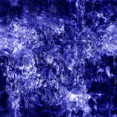 Hand drawn abstract background with white and blue paint strokes, stains and splashes. For creating backdrops or textures. Can be used as a seamless pattern for styles.