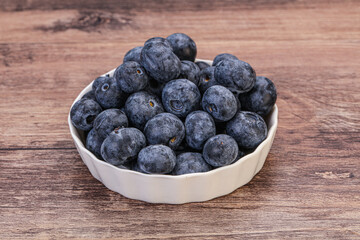 Sweet fresh juicy blueberries heap