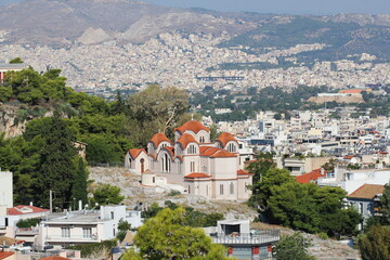 Fototapeta na wymiar The Church Of Agia Marina, Athens, Greece