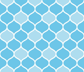 Fototapeta premium Japanese Bohemian Curve Zigzag Vector Seamless Pattern