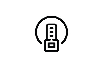 Record Studio Outline Icon - Microphone