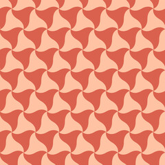 Japanese Swirl Triangle Vector Seamless Pattern