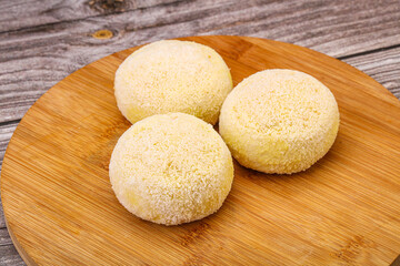 Raw potato zrazy for cooking
