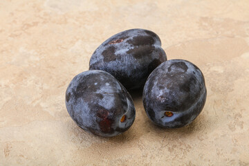 Ripe sweet and tasty plum