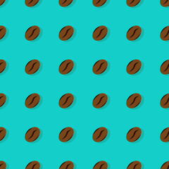 Modern colorful coffee pattern