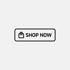 Shop Now Vertical Icon Button Purchase Vector Template