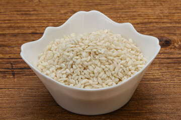 Raw arborio rice for Risotto