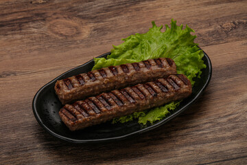 Two Grilled kebeb beef sausages