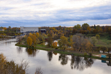 Fototapeta na wymiar view of the city of Narva, Estonia