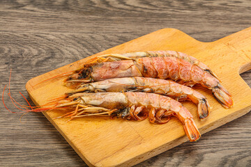 Tasty big Langoustine over the board
