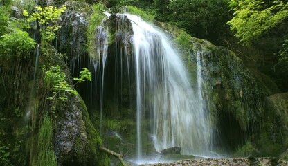 Naklejka na ściany i meble waterfall in the forest,