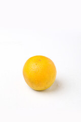 Orange or sweet lemon mosambi fruit on white background