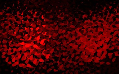 Dark Red vector backdrop with memphis shapes.