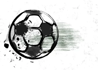 Gardinen grunge soccer or football design template, mockup, for the great soccer event, free copy space, vector © Kirsten Hinte