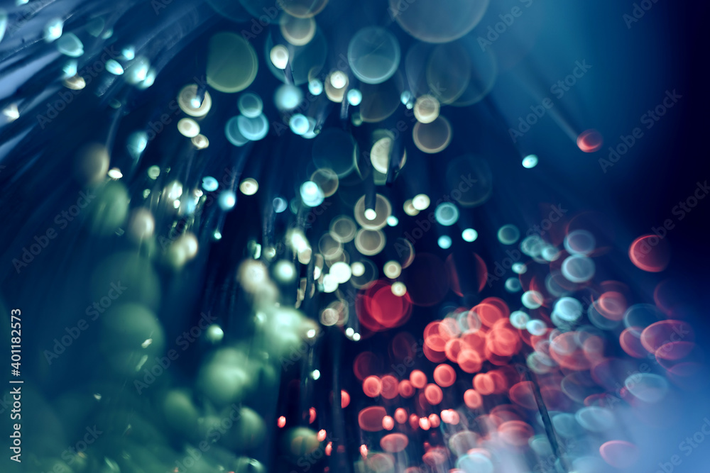 Poster Beautiful abstract  blurred bokeh colored background pattern for design.